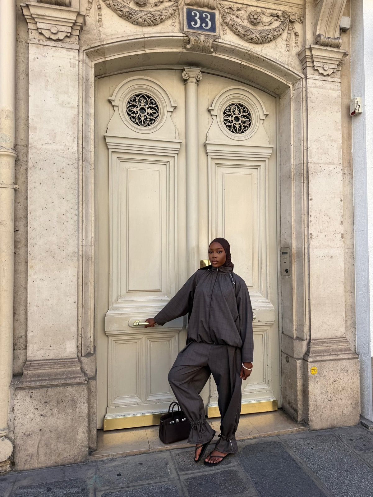 Ensemble jogging Imen - Gris anthracite