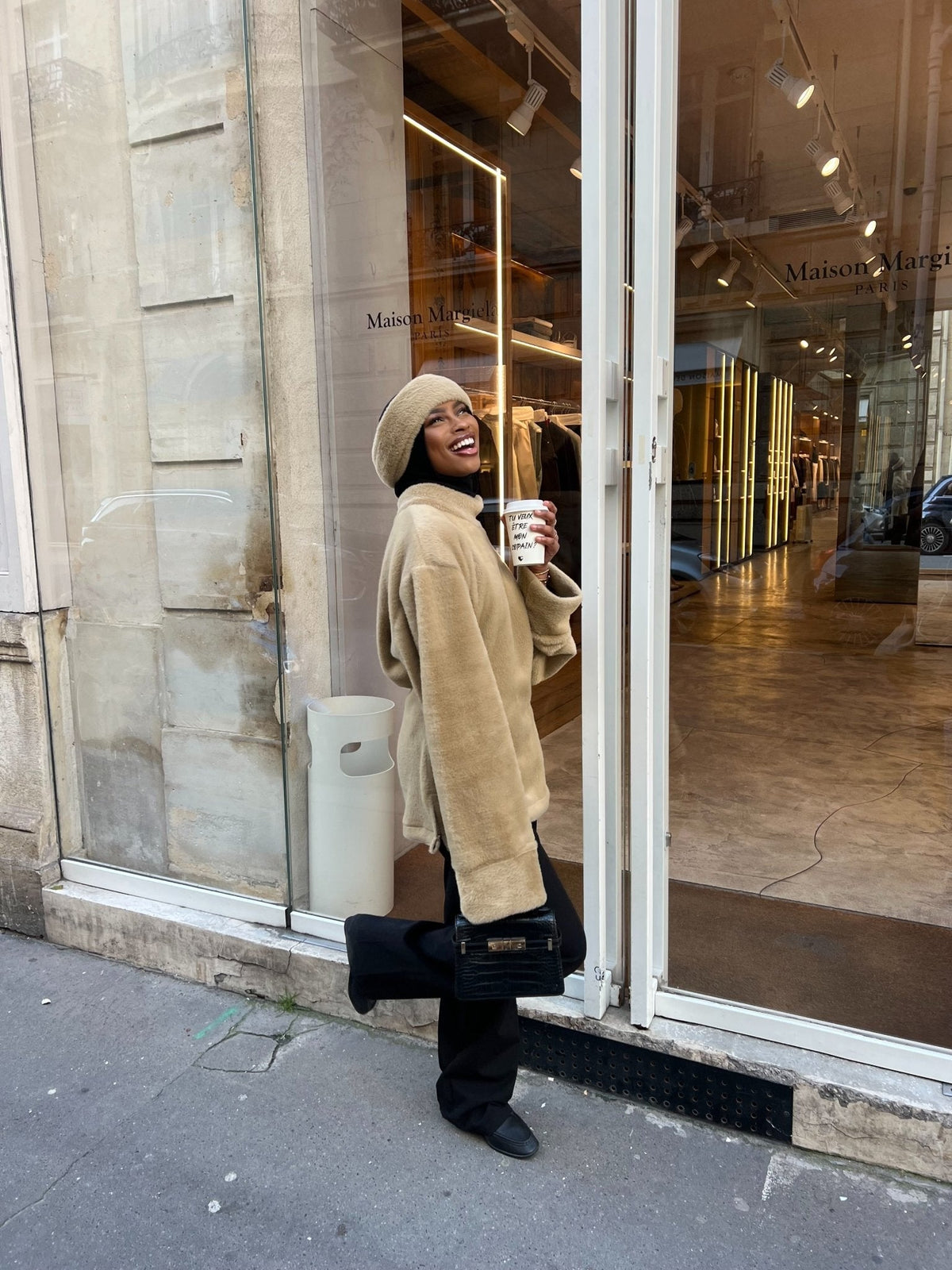 Ensemble Teddy Beige ( Fourrure et Pull )