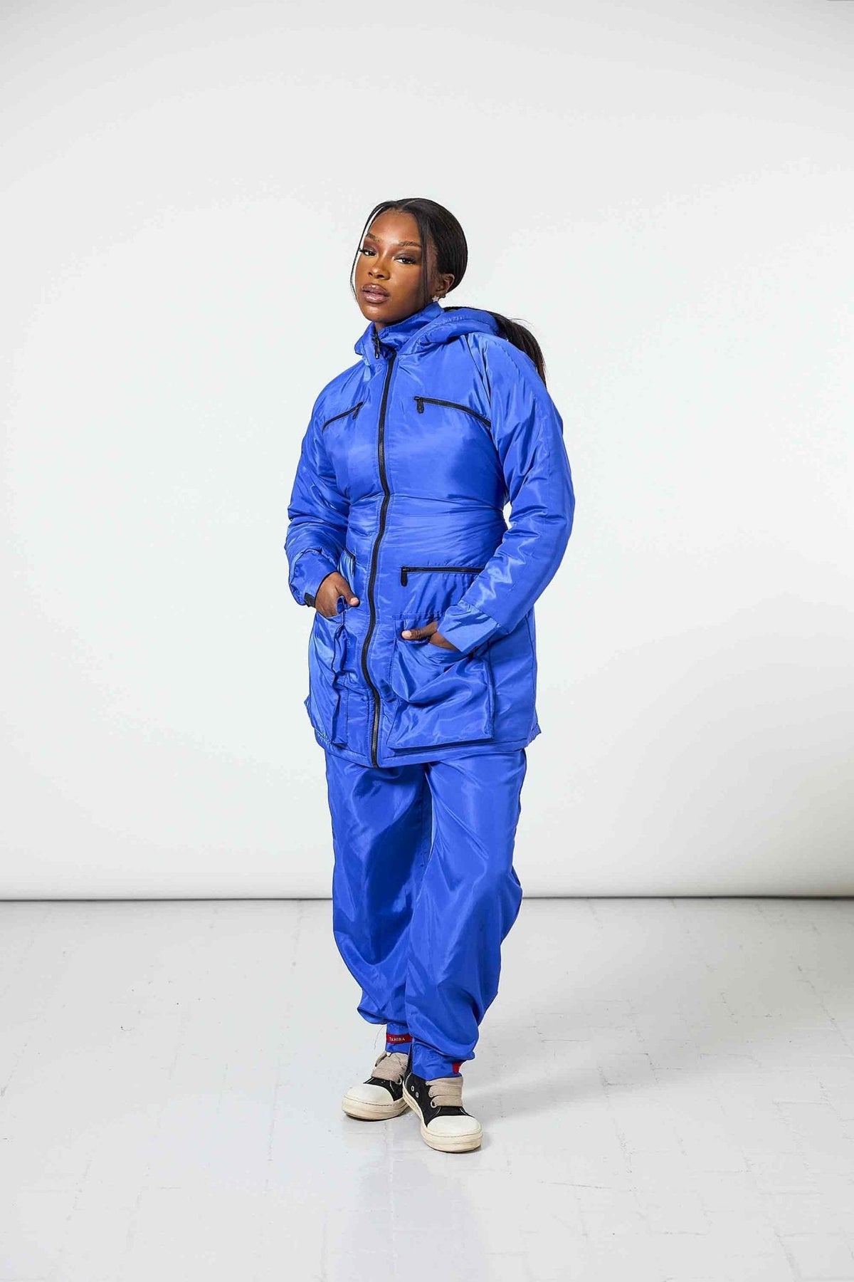 Manteau Snow + Pantalon Offert Bleu Roi