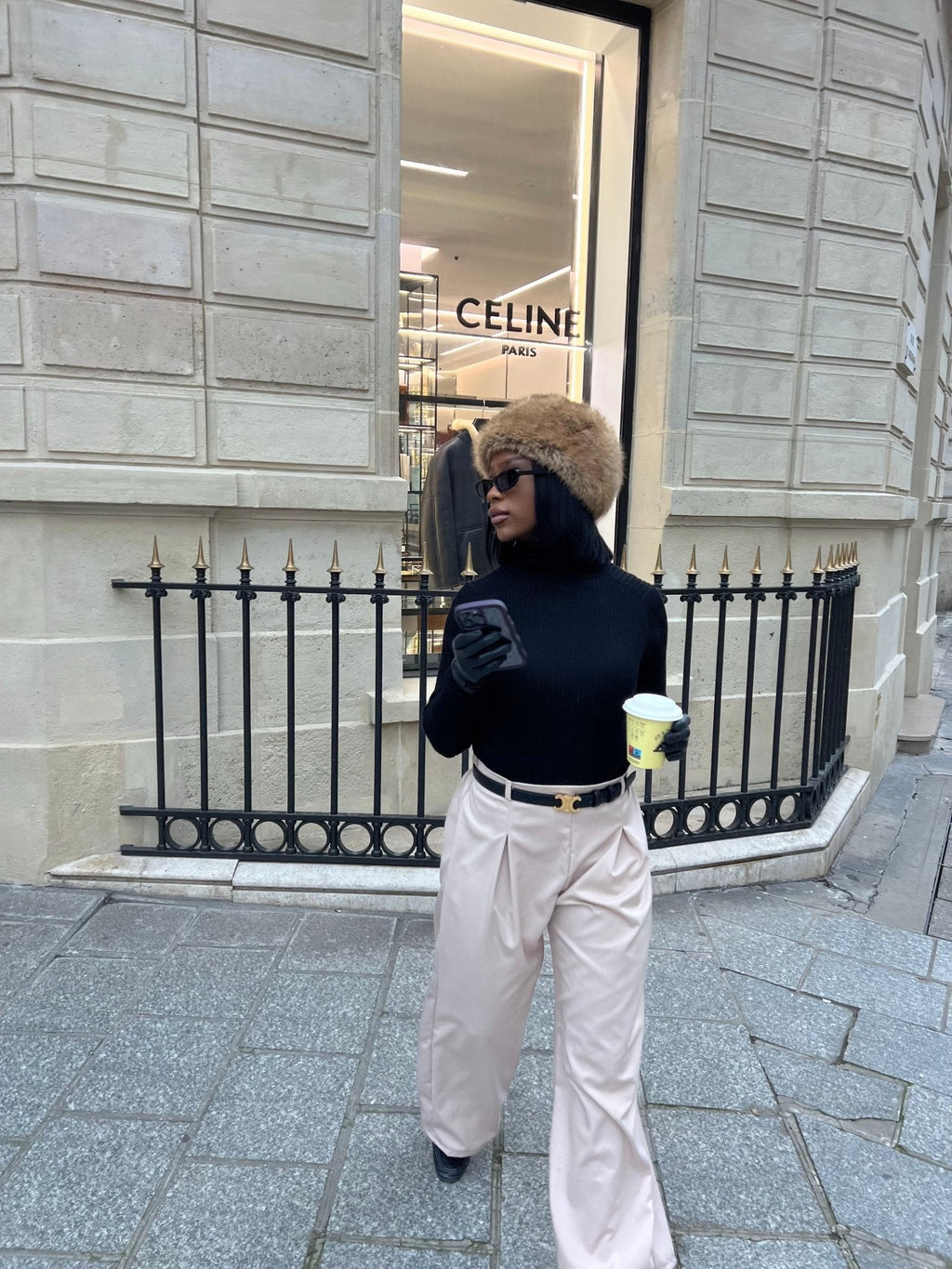 Pantalon Pince Beige